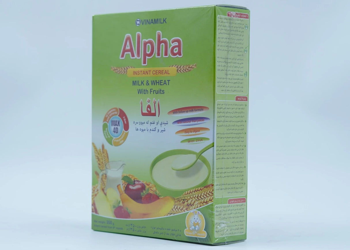 Alpha milk & wheat with fruits 350 gr