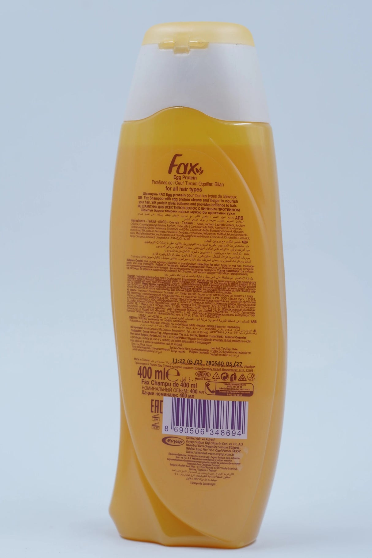 Fax all hair types shampoo 400 ml