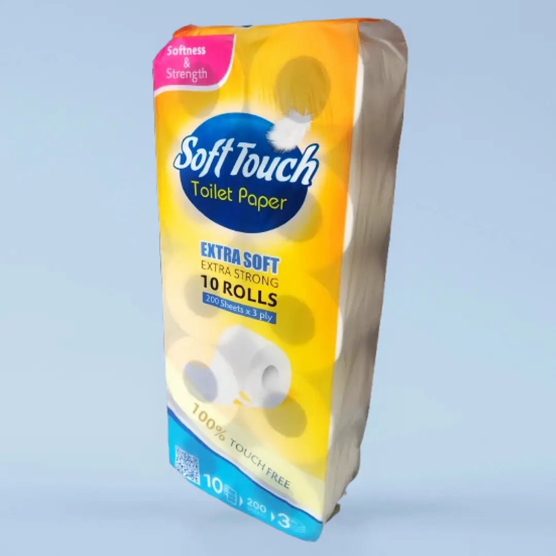 Soft touch toilet paper 10 rolls