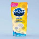 Soft touch toilet paper 10 rolls